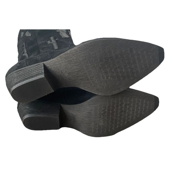 New Zodiac Boots Women's Size 10 Maye Desert Pull-On Cowboy Western Black - Picture 5 of 5